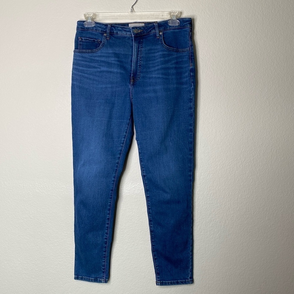 Everlane jeans curvy high rise skinny women’s 32 blue EUC